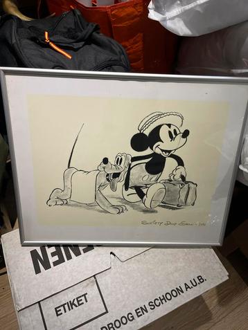 Fotolijst Mickey Mouse & Pluto 40 bij 60 beschikbaar voor biedingen