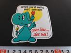 sticker Wees verstandig met energie goed idee doe mee !, Verzamelen, Stickers, Ophalen, Zo goed als nieuw, Bedrijf of Vereniging