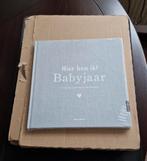 Nw. Prachtig Baby-invulboek 1ste levensjaar linnen hardcover, Ophalen of Verzenden, Nieuw, Zwangerschap en Bevalling