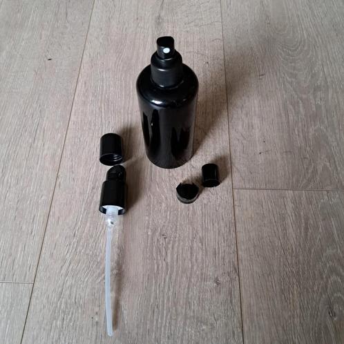 Zeep pompje glas zwart multifunctioneel met drie dopjes, Huis en Inrichting, Badkamer | Badtextiel en Accessoires, Nieuw, Overige typen