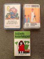 3x kwartet Bijbels Kwartetspel Jezus Christus evangelisch, Verzamelen, Ophalen of Verzenden, Zo goed als nieuw, Kwartet(ten)