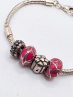 Biba echt zilveren armband, 18 cm, Biba, Ophalen of Verzenden, Info@margaretdesigns.nl, Zilver