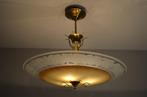 XXL Art-Deco / Art-Nouveau schaallamp - 1930 - 70 cm diam !, Huis en Inrichting, Lampen | Plafondlampen, Ophalen, Gebruikt, Glas