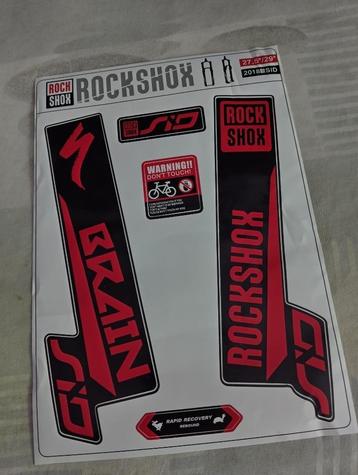 Specialized voorvork sticker beschikbaar voor biedingen