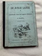 DE JONGE LEZER. Leesboek vd Lagere School. 1905., Antiek en Kunst, Verzenden