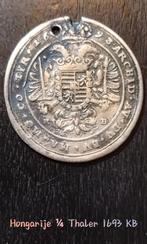 Antieke munt Hongarije ¼ Thaler 1693 KB zilver Leopold 1, Ophalen of Verzenden, Overige landen, Zilver