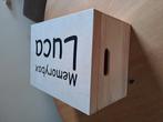 te koop memorybox naam locatie is nieuw, Minder dan 50 cm, Verzenden, Nieuw, Minder dan 50 cm