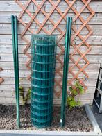 Groen gaas met palen, Ophalen, Nieuw, 10 tot 20 meter, Gaas
