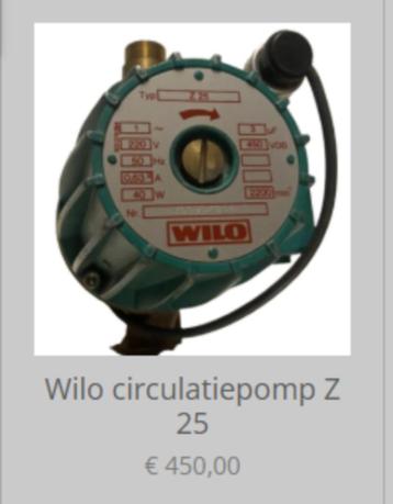 Wilo circulatiepomp Z 25 beschikbaar voor biedingen