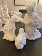 Witte krib figuren, 24 delig, Verzamelen, Beelden en Beeldjes, Ophalen, Zo goed als nieuw
