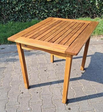 Gloster teakhouten tafel 90x70x72(h)cm, demontabel beschikbaar voor biedingen