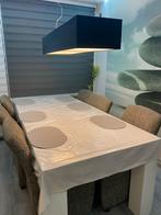 Eettafel met 6 stoelen, Huis en Inrichting, Ophalen, Gebruikt, 200 cm of meer, Vijf personen of meer