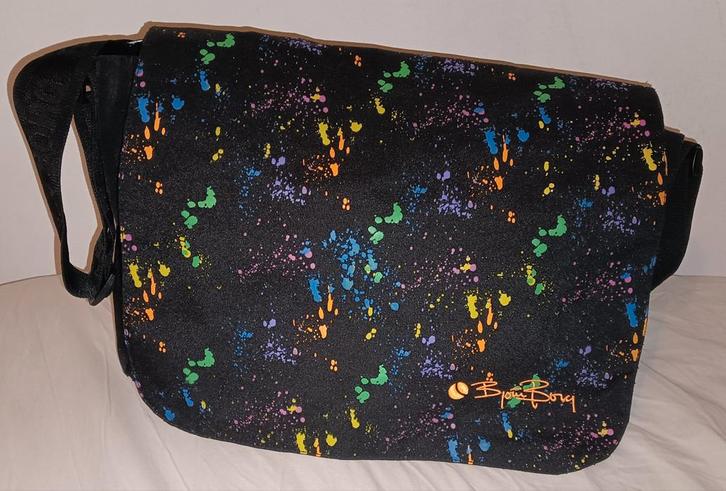 Zgan Björn Borg Neon spetters tas, Sieraden, Tassen en Uiterlijk, Tassen | Schooltassen, Zo goed als nieuw, Schoudertas, Minder dan 30 cm
