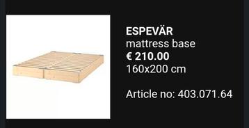 Bed frame from IKEA 160x200cm with BRYNILEN 20cm legs - afbeelding 3