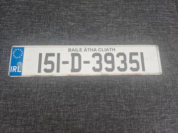 Kentekenplaat Ierland nummerbord Dublin nummerplaat License  beschikbaar voor biedingen