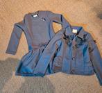 Le Chic nwe jurk grijs/ aubergine maat 128, Kinderen en Baby's, Kinderkleding | Maat 128, Ophalen of Verzenden, Nieuw, Meisje