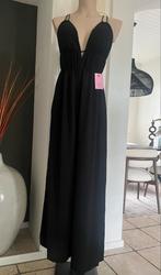 Elegante zwarte Disino jumpsuit, Verzenden, Nieuw, Maat 38/40 (M), Zwart