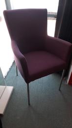 2 stoelen Paars eetkamer fauteuil, Minder dan 75 cm, Minder dan 50 cm, Gebruikt, Stof