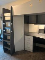 Hoogslaper met bureau en kledingkast, Ophalen, Eenpersoons, Zo goed als nieuw, 200 cm