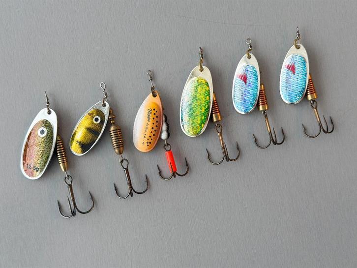 Set spinners / Dam / Spro / Mepps / Roofvis, Watersport en Boten, Hengelsport | Roofvissen, Zo goed als nieuw, Complete set, Ophalen of Verzenden