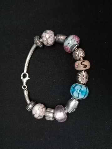 Zilvere Pandora bedel armband beschikbaar voor biedingen