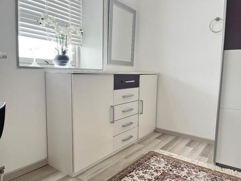 Moderne kaptafel / make-up kast  wit/paars 150 x 86 cm, Huis en Inrichting, Kasten | Kledingkasten, Zo goed als nieuw, Ophalen