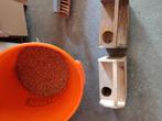 2 X nestblok parkiet en 2 1/2 kilo parkietenzaad, Ophalen, Kooi-accessoires