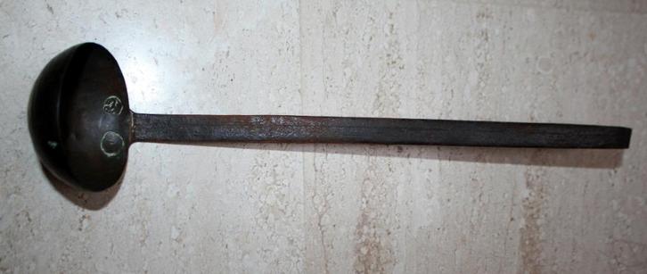 stoere hangende lepel roest/donkerbruin, Huis en Inrichting, Woonaccessoires | Overige, Nieuw, Ophalen of Verzenden