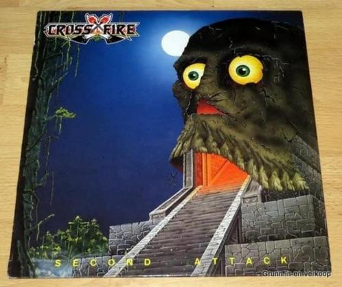 Crossfire - Second Attack (1985), Cd's en Dvd's, Vinyl | Hardrock en Metal, Gebruikt, Ophalen of Verzenden