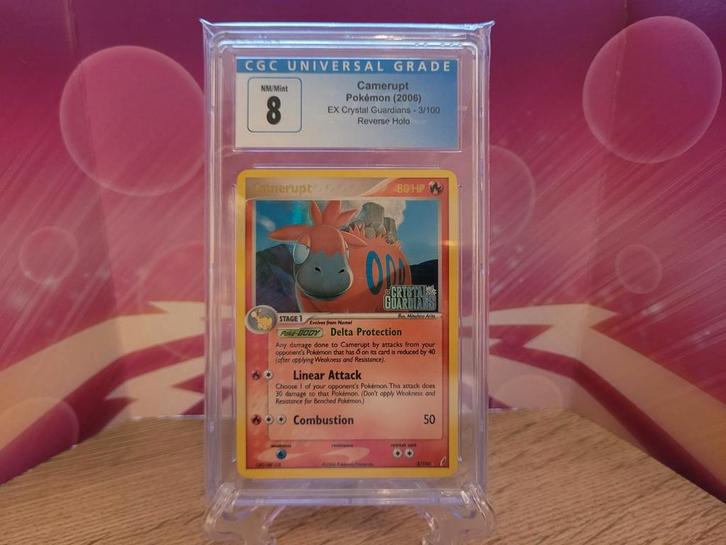 Pokémon | Camerupt (CGC 8) | CG 3, Hobby en Vrije tijd, Verzamelkaartspellen | Pokémon, Zo goed als nieuw, Foil, Ophalen of Verzenden