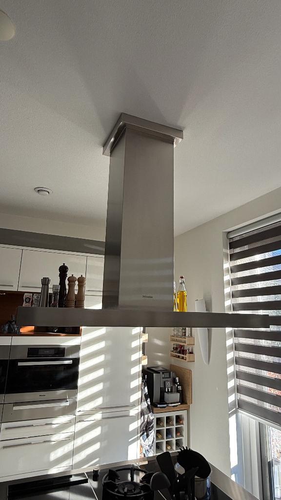 Afzuigkap Miele Eilandkap 120 x 70 cm, Witgoed en Apparatuur, Afzuigkappen, Gebruikt, Vrijstaand, Eilandschouwkap, Ophalen