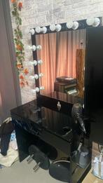 Luxury Palace Hollywood Kaptafel met Verlichte Spiegel, Huis en Inrichting, Ophalen, 50 tot 100 cm, Hollywood, Minder dan 100 cm