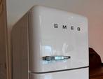 Witte SMEG koelkast met vriezer (FAB30), Ophalen, Gebruikt, 200 liter of meer, 60 cm of meer