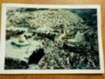 Kaart/ Luchtfoto Tempelberg Jeruzalem beschikbaar voor biedingen