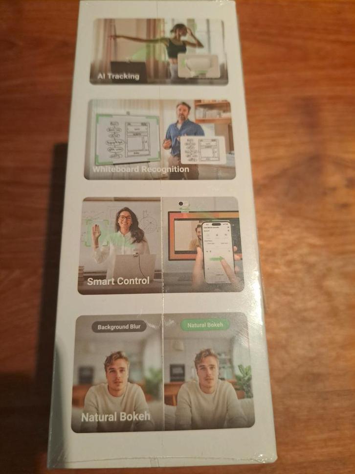 Insta360 Link 2 - 4K Webcam met AI Tracking, Computers en Software, Webcams, Nieuw, Draadloos, ChromeOS, MacOS, Windows, Android