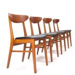 Set van 4 Deense Farstrup model 210  stoelen, Ophalen, Mid-Century Modern vintage, Zo goed als nieuw, Vier
