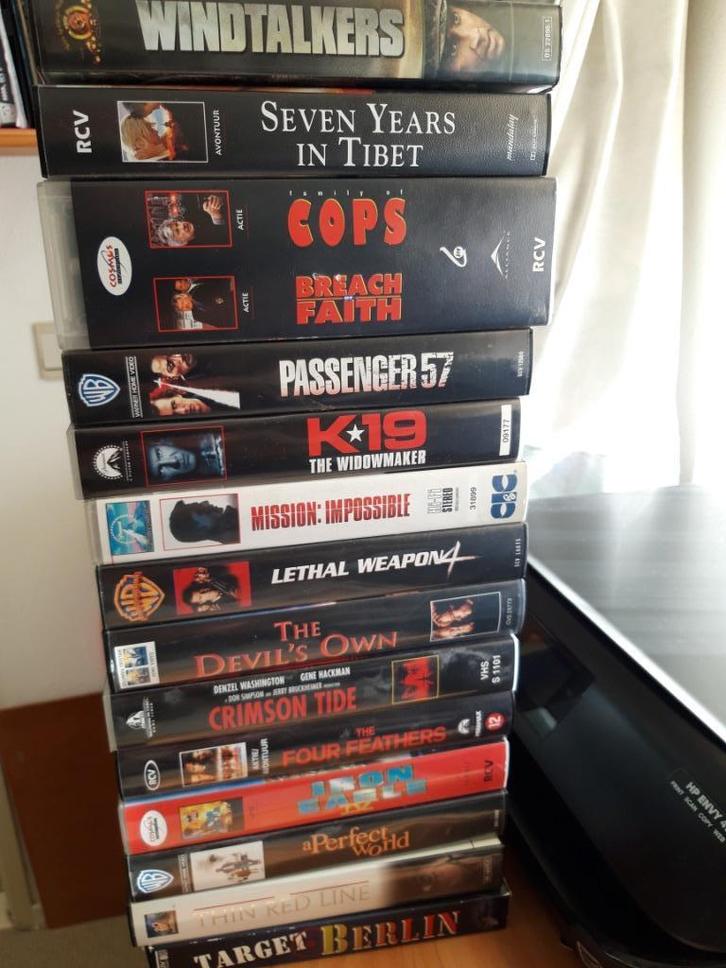 VHS Actie 14  videobanden, Cd's en Dvd's, VHS | Film, Gebruikt, Actie en Avontuur, Alle leeftijden, Ophalen of Verzenden