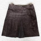 Suede Bien Blue Rok (L) € 30,-, Bruin, Bien Blue, Maat 42/44 (L), Ophalen of Verzenden