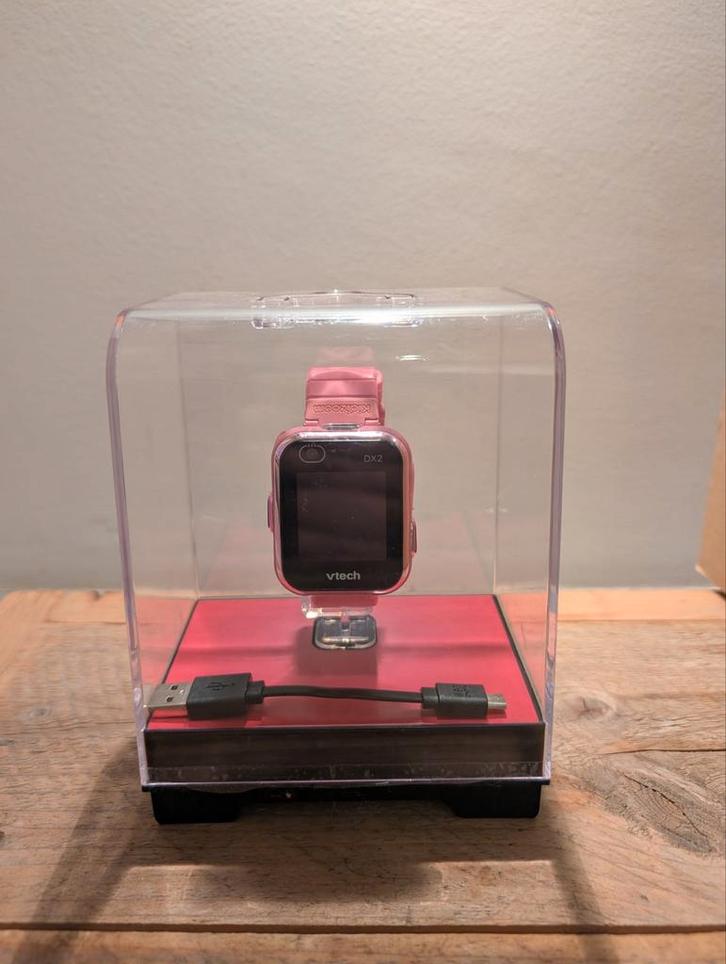 V-tech KidiZoom smartwatch DX2 Roze, Sieraden, Tassen en Uiterlijk, Horloges | Kinderen, Zo goed als nieuw, Meisje, Roze, Ophalen of Verzenden