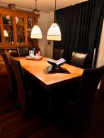 Robuuste 25 jarig oude teakhouten eettafel inclusief stoelen, Huis en Inrichting, Tafels | Eettafels, 50 tot 100 cm, Gebruikt