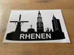 Klikosticker skyline Rhenen, Hobby en Vrije tijd, Stickers en Plaatjes, Nieuw, Ophalen of Verzenden, Meerdere stickers