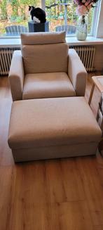 IKEA Vimle fauteuil, hoofdsteun en voetenbank, Huis en Inrichting, Ophalen, Gebruikt, 75 tot 100 cm, 50 tot 75 cm
