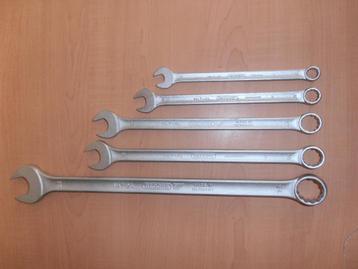 GEDORE 5 dlg extra lange ring steek sleutel set type No.7XL. beschikbaar voor biedingen