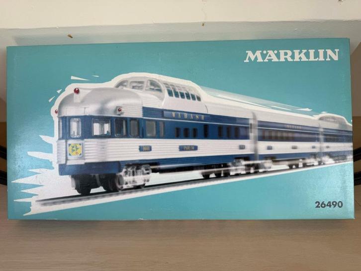 Marklin 26490 Blue Bird Alco PA-1 + 6 rijtuigen. MFX+geluid, Hobby en Vrije tijd, Modeltreinen | H0, Zo goed als nieuw, Treinset