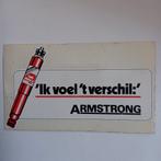 Oude sticker.   ARMSTRONG Schokbrekers., Ophalen of Verzenden, Zo goed als nieuw, Overige typen