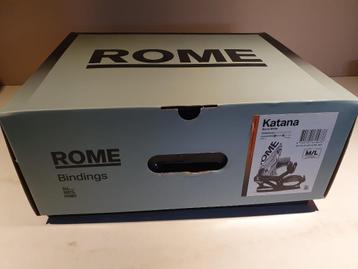 Rome Katana AW 24-25 M/L black/white snowboard bindingen beschikbaar voor biedingen