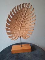 Blad decoratie op voet 30 cm hoog., Ophalen of Verzenden, Zo goed als nieuw