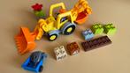 Lego Duplo graaflaadmachine bulldozer - 10811, Ophalen of Verzenden, Zo goed als nieuw, Complete set, Duplo