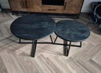 Zwarte Mangohout Salontafels - Set van 2, Huis en Inrichting, Ophalen, 50 tot 100 cm, Rond, 50 tot 100 cm