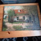 Boerderij met kippen 40 cm bij 30 cm, Antiek en Kunst, Ophalen of Verzenden